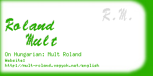 roland mult business card